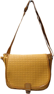 

Kreative Bags Women Casual Tan PU Sling Bag