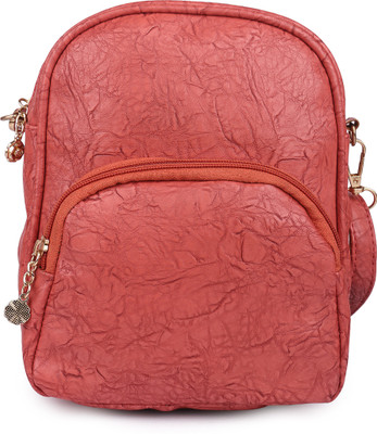

TR Fashion Girls Casual Pink PU Sling Bag