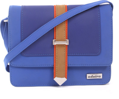 

Adaira Girls Casual Blue PU Sling Bag