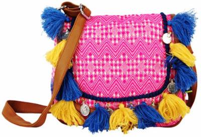 

Kanvas Katha Women Casual Multicolor Canvas Sling Bag