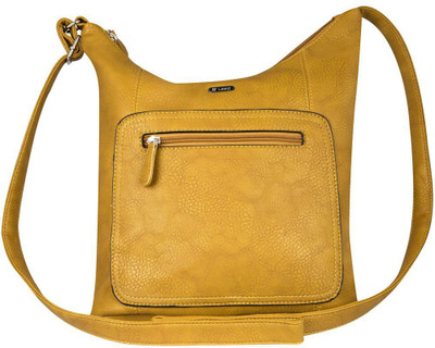 

Lavie Women Casual Yellow PU Sling Bag