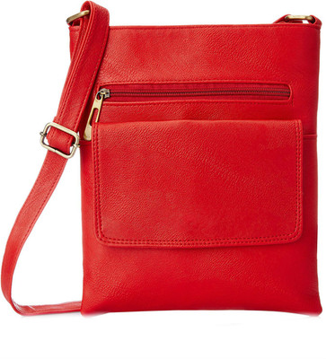 

Creative India Exports Women Casual Red Polyester Sling Bag