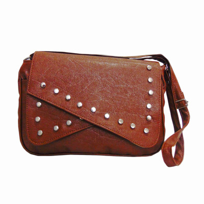 

Estoss Women Brown PU Sling Bag