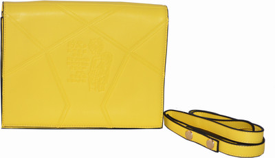 

GJT Women Casual Yellow PU Sling Bag