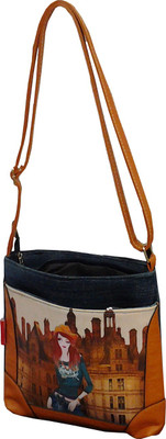 

Wrap Women Blue Denim Sling Bag