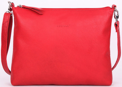 

Cecille Women Casual Red Genuine Leather Sling Bag