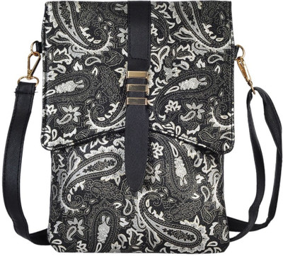 

Hawai Women Casual Black PU Sling Bag