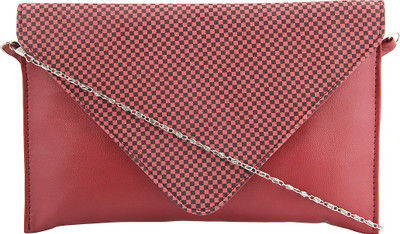 

AFRE Women Evening/Party Maroon PU Sling Bag