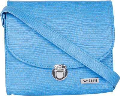 

Bern Women Casual Blue PU Sling Bag