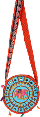

Rajrang Women Casual Blue Cotton Sling Bag
