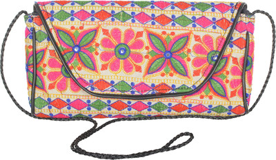 

Jewel Fab Art Women Casual Multicolor Cotton Sling Bag