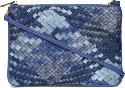 

Cappuccino Women Casual Blue Leatherette Sling Bag