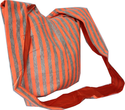 

Hydes Girls Casual Orange Cotton Sling Bag