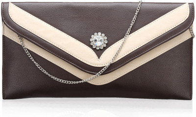 

Contrast Girls Casual Brown PU Sling Bag