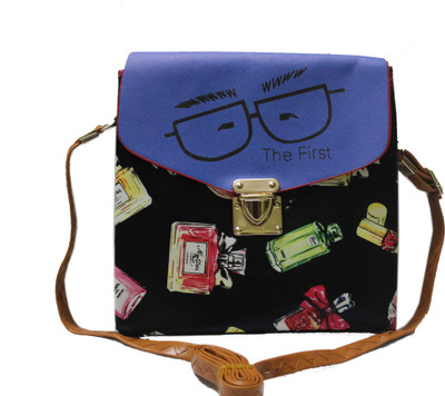 

10thplanetsales Girls Casual Multicolor Rexine Sling Bag