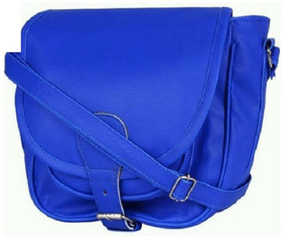 

Feel sixteen Girls Casual Blue Leatherette Sling Bag