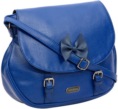 

Peperone Women Casual Blue PU Sling Bag