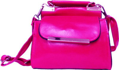 

Feliza Women Casual Pink Leatherette Sling Bag