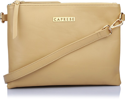 

Caprese Women Casual Beige Leatherette Sling Bag