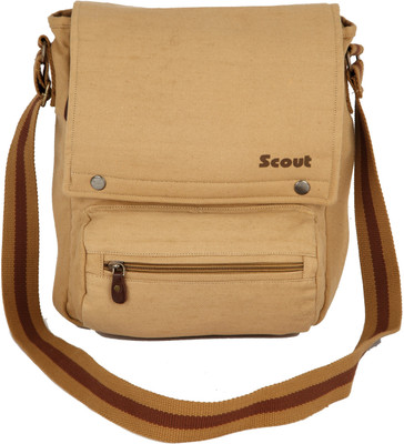

Scout Men & Women Casual Beige Canvas Sling Bag