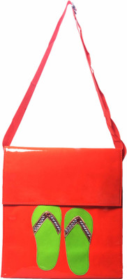 

Lill Pumpkins Girls Casual Orange Leatherette Sling Bag