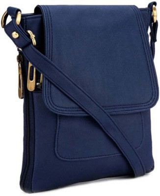 

Alifs Girls Casual Blue PU Sling Bag