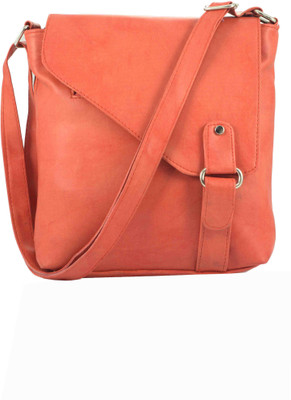 

Raju purse collection Girls Casual Orange PU Sling Bag