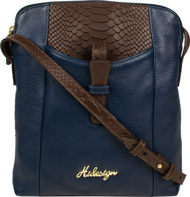 

Hidesign Women Formal Blue Genuine Leather Sling Bag