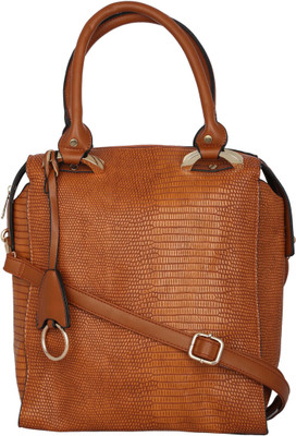 

Kleio Women Casual Brown PU Satchel