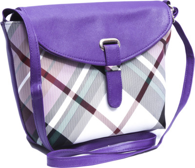 

Voaka Girls Casual Purple, White Leatherette Sling Bag
