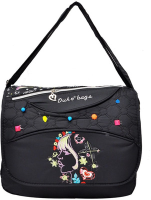 

Hawai Women Casual Black Polyester Sling Bag
