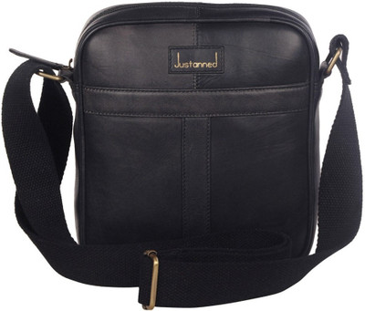 

Justanned Men Multicolor Genuine Leather Messenger Bag