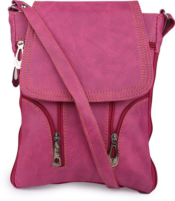 

SKMARTS Girls Casual Purple PU Sling Bag