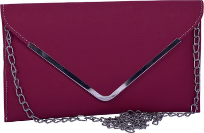 

Gorgeous Women Evening/Party Maroon Leatherette Sling Bag