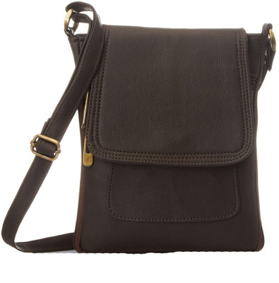 

Creative India Exports Women Casual Brown Polyester Sling Bag