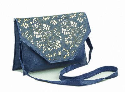 

Voaka Women Casual Blue Leatherette Sling Bag