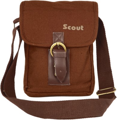 

Scout Men & Women Casual Brown Canvas Sling Bag