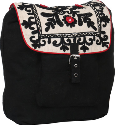 

Pickpocket Women Casual Black Canvas Shoulder Bag