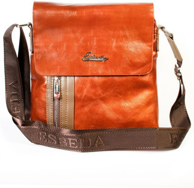 

Esbeda Men Formal Tan PU Sling Bag