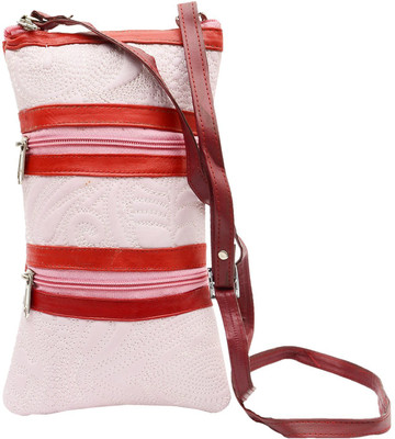 

Bagaholics Men & Women Casual White PU Sling Bag