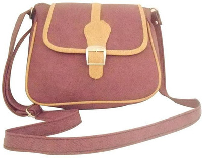 

Clicktin Girls Casual Purple Acrylic Sling Bag