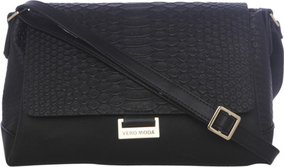 

Vero Moda Women Casual Black PU Sling Bag