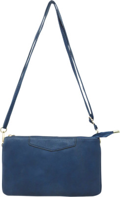 

Heels & Handles Women Casual Blue PU Sling Bag