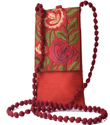 

Mahadev Exports Women Casual Maroon Silk Sling Bag