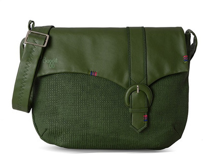 

Baggit Women Casual Green Jute Sling Bag