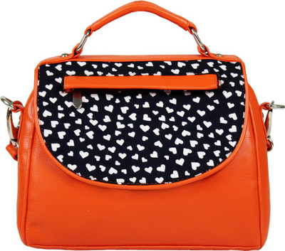 

Borsavela Women Casual Orange PU Sling Bag