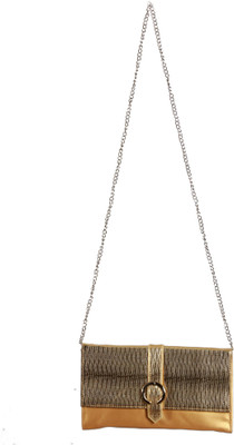 

Impress Women Casual Gold PU Sling Bag
