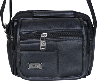 

Goodwin Men Casual Black Leatherette Sling Bag