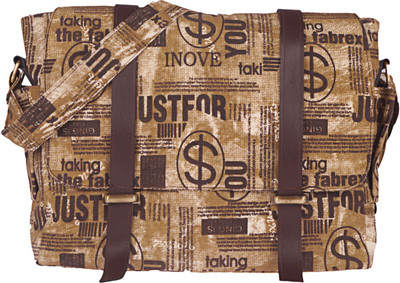 

Bags R Us Men & Women Casual Brown Canvas Messenger Bag