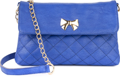 

Lychee Bags Women Evening/Party Blue PU Sling Bag